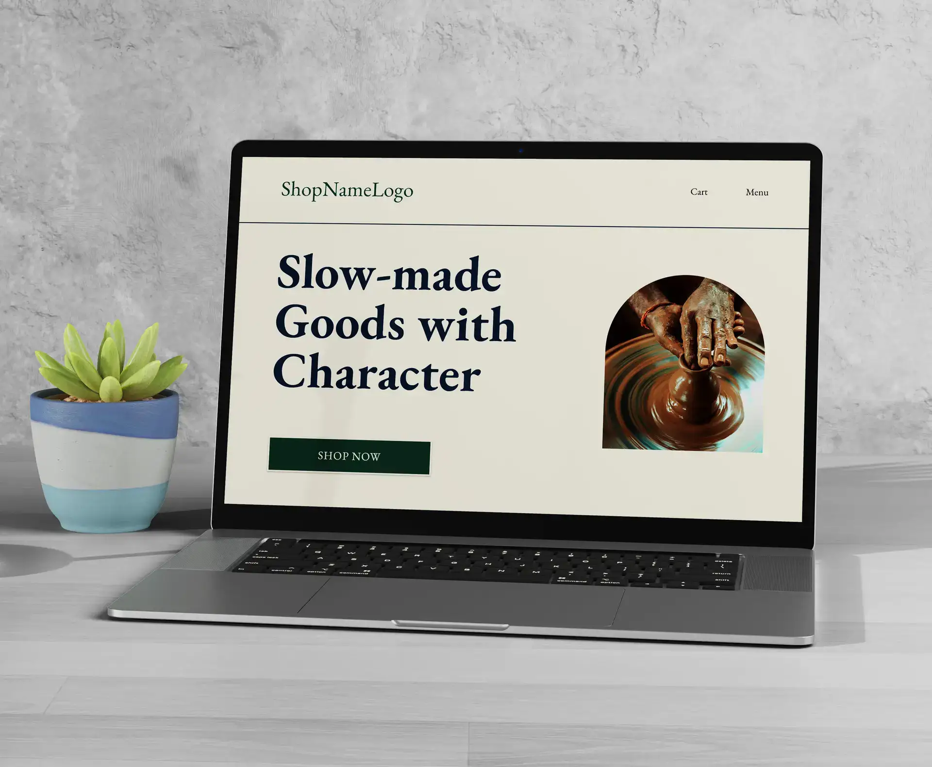 Artisan shop website design preview